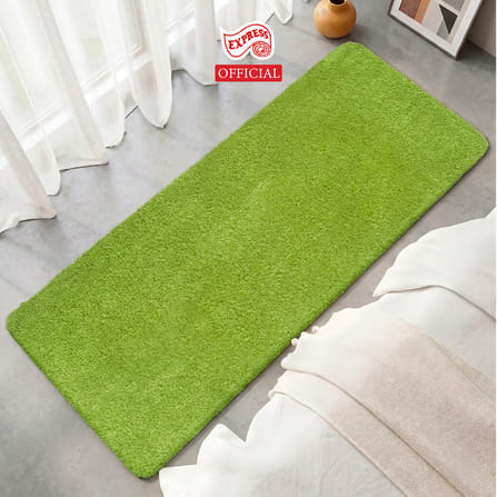 พรมเช็ดเท้ายาว EXPRESS CARPET รุ่น AL8-9 ขนาด50X120 ซม. หนา 20 มม. สีเขียว _3